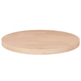 Round table top Ø50x2.5 cm Untreated solid oak wood