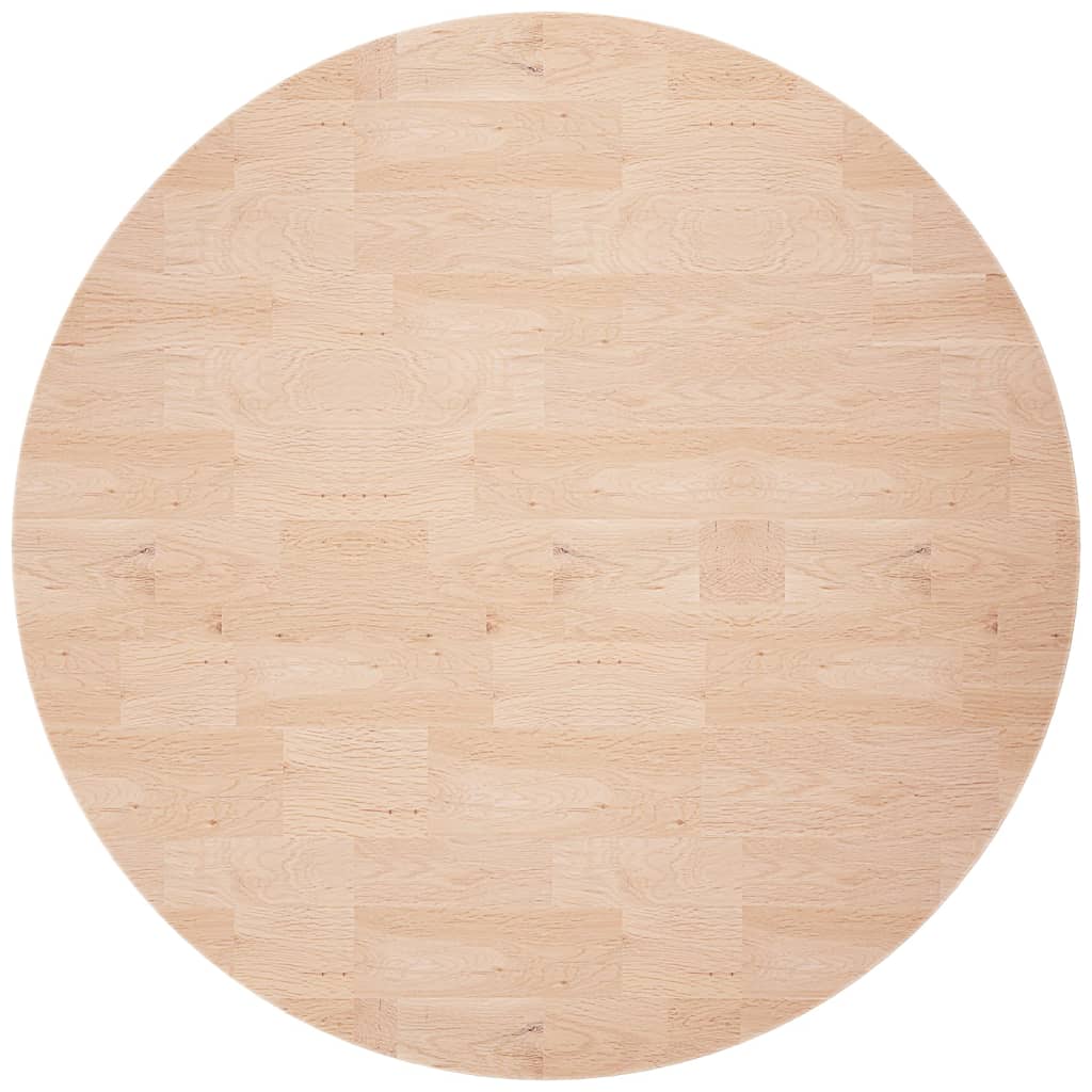 Round table top Ø60x2.5 cm Untreated solid oak wood