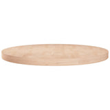 Round table top Ø60x4 cm Untreated solid oak wood