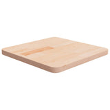 Square table top 40x40x2.5 cm Solid untreated oak wood