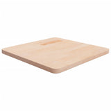 Square table top 50x50x2.5 cm Solid untreated oak wood