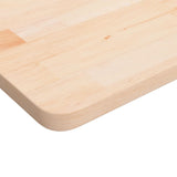 Square table top 60x60x2.5 cm Solid untreated oak wood