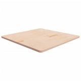 Square table top 90x90x2.5 cm Solid untreated oak wood