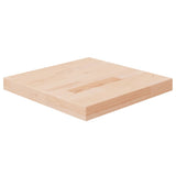 Square table top 40x40x4 cm Solid untreated oak wood