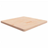 Square table top 80x80x4 cm Solid untreated oak wood