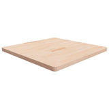 Square table top 90x90x4 cm Solid untreated oak wood