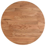 Round table top Light brown Ø30x1.5 cm Treated oak wood