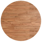 Dessus de table rond Marron clair Ø60x1,5 cm Bois chêne traité