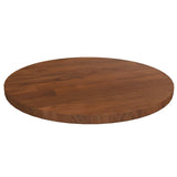 Round table top Dark brown Ø30x1.5cm Solid treated oak