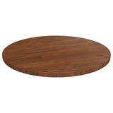 Round table top Dark brown Ø40x1.5cm Solid treated oak