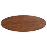 Round table top Dark brown Ø90x1.5cm Solid treated oak