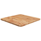 Square table top Light brown 40x40x1.5cm Treated oak wood