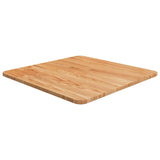 Square table top Light brown 50x50x1.5cm Treated oak wood