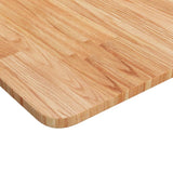 Square table top Light brown 50x50x1.5cm Treated oak wood