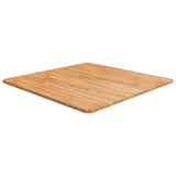 Square table top Light brown 70x70x1.5cm Treated oak wood