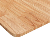 Square table top Light brown 70x70x1.5cm Treated oak wood