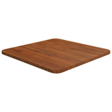 Square table top Dark brown 40x40x1.5cm Treated oak wood