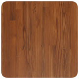 Square table top Dark brown 40x40x1.5cm Treated oak wood