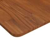 Square table top Dark brown 40x40x1.5cm Treated oak wood