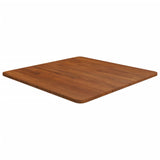 Square table top Dark brown 60x60x1.5cm Treated oak wood