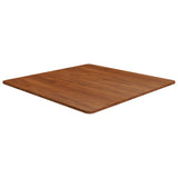 Square table top Dark brown 80x80x1.5cm Treated oak wood