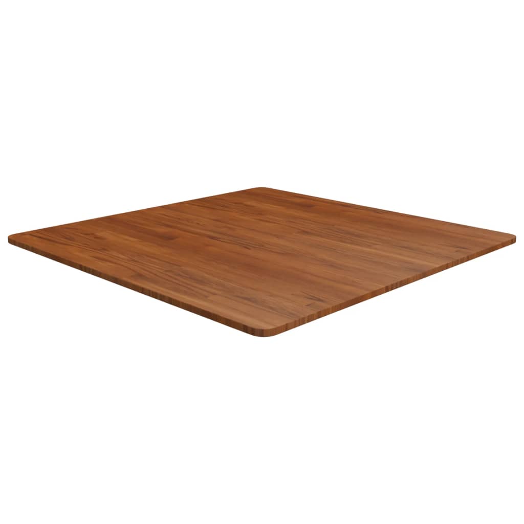 Dessus de table carré Marron foncé90x90x1,5cm Bois chêne traité