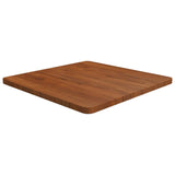 Square table top Dark brown 60x60x2.5cm Treated oak wood