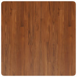 Square table top Dark brown 80x80x2.5cm Treated oak wood