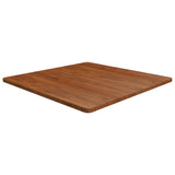 Square table top Dark brown 90x90x2.5cm Treated oak wood