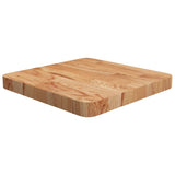 Square table top Light brown 40x40x4 cm Treated oak wood