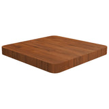 Square table top Dark brown 40x40x4 cm Treated oak wood