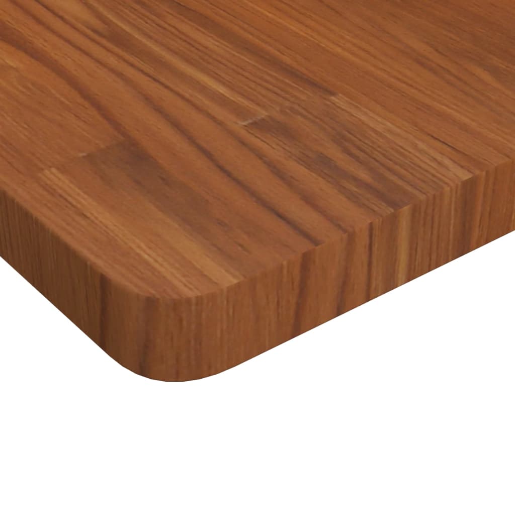 Square table top Dark brown 40x40x4 cm Treated oak wood