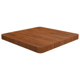 Square table top Dark brown 50x50x4cm Treated oak wood