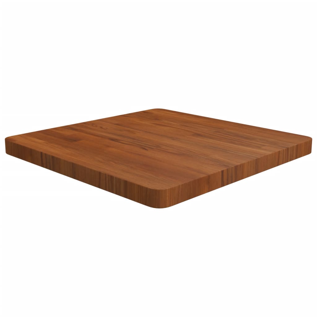 Square table top Dark brown 60x60x4cm Treated oak wood