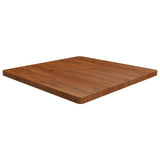 Square table top Dark brown 90x90x4cm Treated oak wood