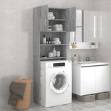 Sonoma grey washing machine cabinet 64x25.5x190 cm