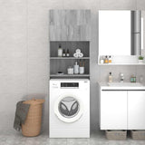 Sonoma grey washing machine cabinet 64x25.5x190 cm