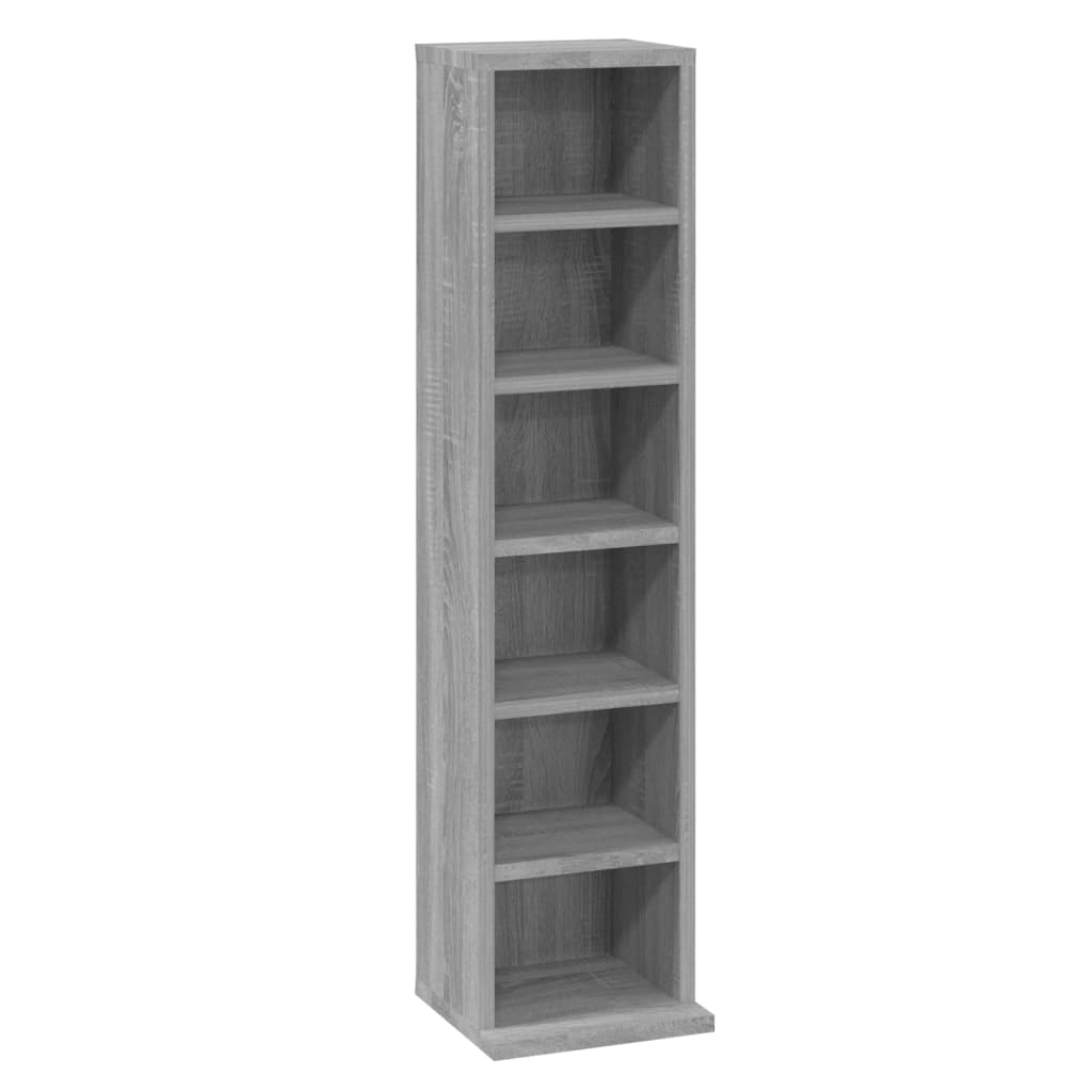 Armoire à CD Sonoma gris 21x20x88 cm Bois d'ingénierie