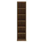 Armoire à CD Chêne marron 21x20x88 cm Bois d'ingénierie