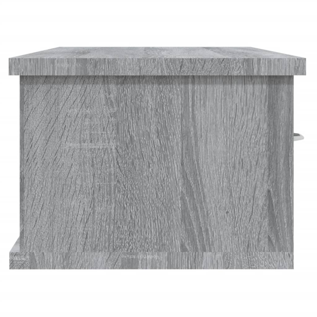 Armoire murale Sonoma gris 88x26x18,5 cm Bois d'ingénierie