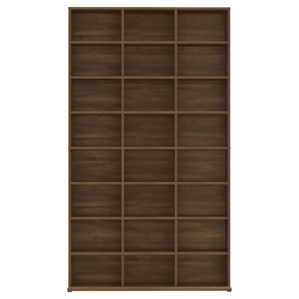 Armoire à CD Chêne marron 102x23x177,5 cm Bois d'ingénierie