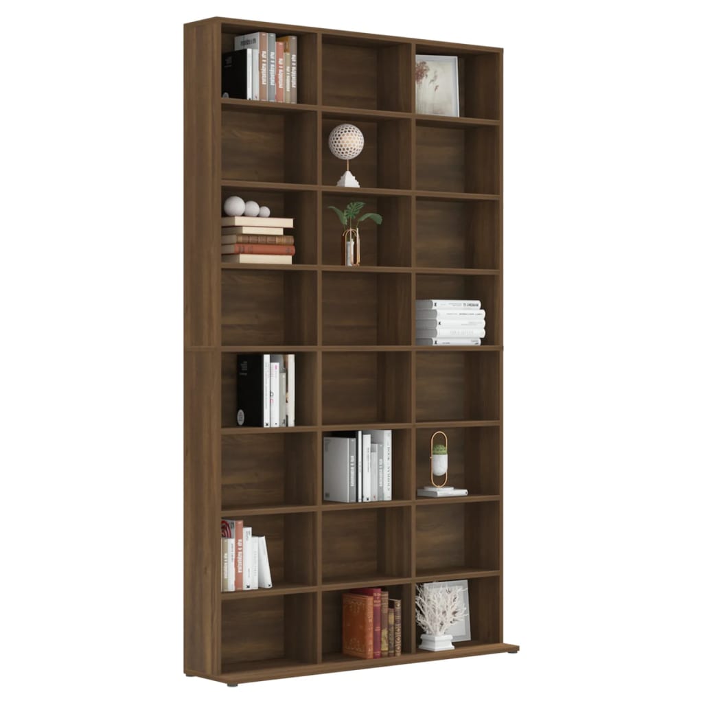 CD-Schrank Braune Eiche 102x23x177,5 cm Holzwerkstoff