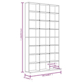 CD-Schrank Braune Eiche 102x23x177,5 cm Holzwerkstoff