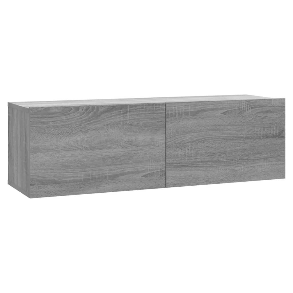 Sonoma Grey TV Wall Cabinet 100x30x30 cm Engineered Wood