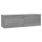 Sonoma Grey TV Wall Cabinet 100x30x30 cm Engineered Wood