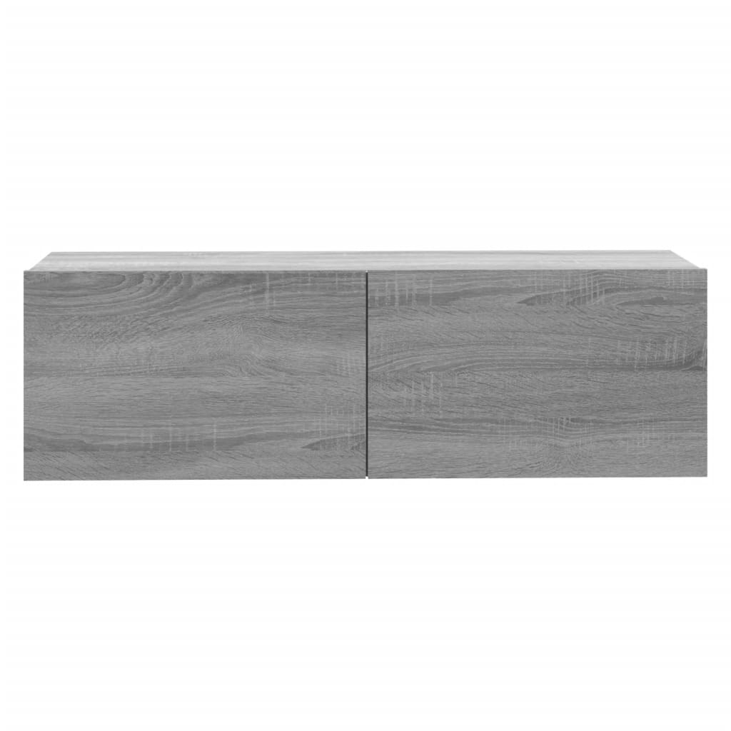 Sonoma Grey TV Wall Cabinet 100x30x30 cm Engineered Wood