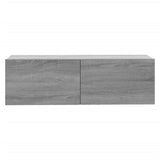 Sonoma Grey TV Wall Cabinet 100x30x30 cm Engineered Wood