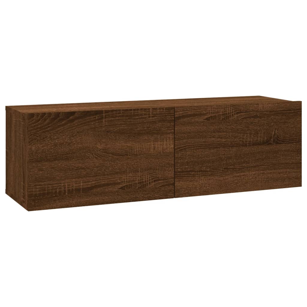 Armoire murale TV Chêne marron 100x30x30 cm Bois d'ingénierie