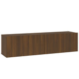 TV wall cabinet Brown oak 120x30x30 cm Engineered wood