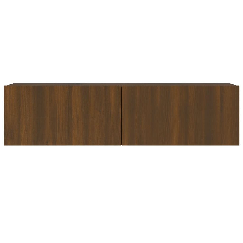 TV wall cabinet Brown oak 120x30x30 cm Engineered wood